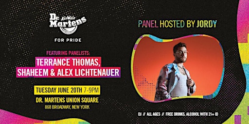 Dr. Martens Pride Panel, Hosted by JORDY primary image