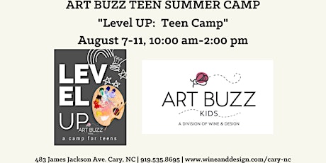 Half-day Art and Painting camp for TEENS, "LEVEL UP: Camp for Teens"