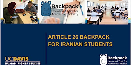 Iran Faculty Seminar with Article 26 Backpack