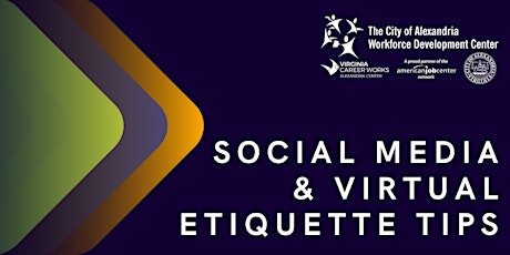 Social Media & Virtual Etiquette Tips **Online Workshop** primary image
