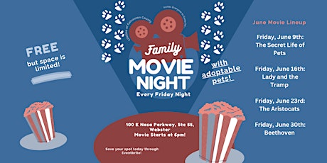 Family Movie Night @ The Pet Adoption Center