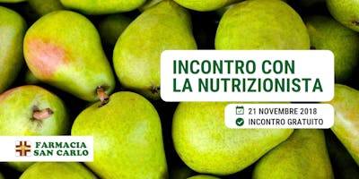 Incontro gratuito con la nutrizionista Incontro gratuito con la nutrizionista