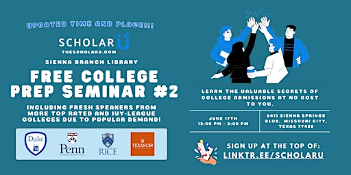 ScholarU Free College Counseling Seminar #2 primary image