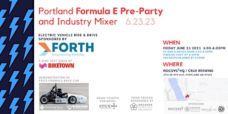 Portland Formula E Pre-Party and Industry Mixer