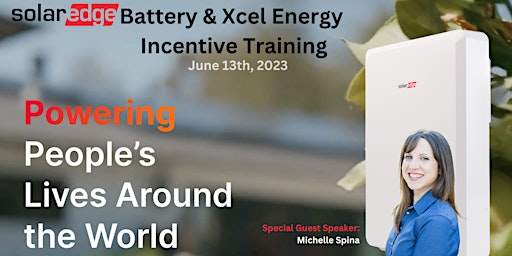 SolarEdge Battery & Xcel Energy Incentive Training primary image