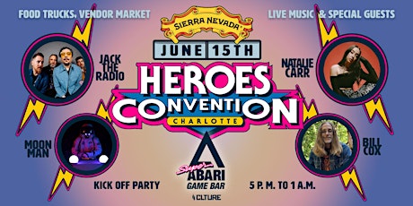 HeroesCon Kick-Off Party at Super Abari Game Bar