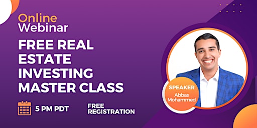 [Webinar] Free Real Estate Investing Master Class primary image