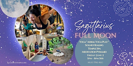 Sagittarius Full Moon Yoga & Sound Healing Temple Evening primary image