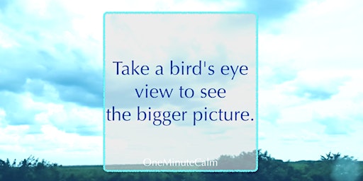 Imagen principal de Gaining Perspective: Take a Bird's Eye View | Online Workshop