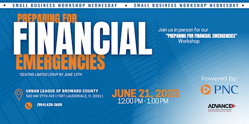 Small Business Workshop Wednesday: Preparing For Financial Emergencies primary image