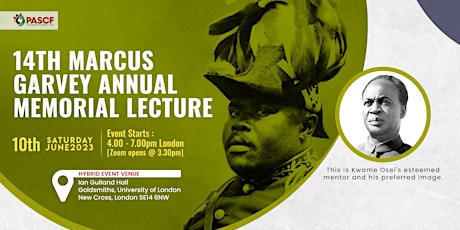 14th Marcus Garvey Annual Memorial Lecture