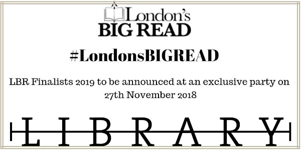London's Big Read 2019 - Finalists Party