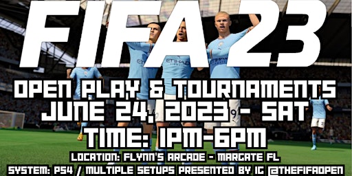 (06.24) Sat - FIFA Open Play at Flynn’s Arcade & More primary image