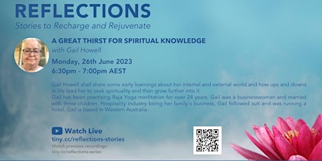 Reflections: A Great Thirst for Spiritual Knowledge