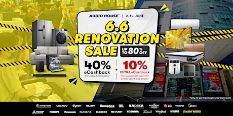 Audio House 6.6 Renovation Sale
