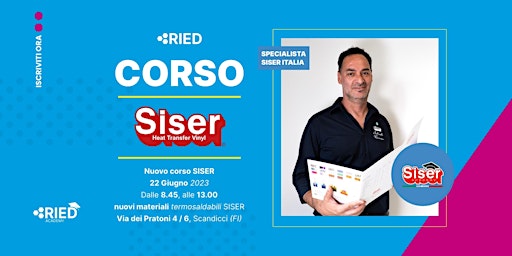 Immagine principale di CORSO GRATUITO Termosaldabile | RIED & SISER 
