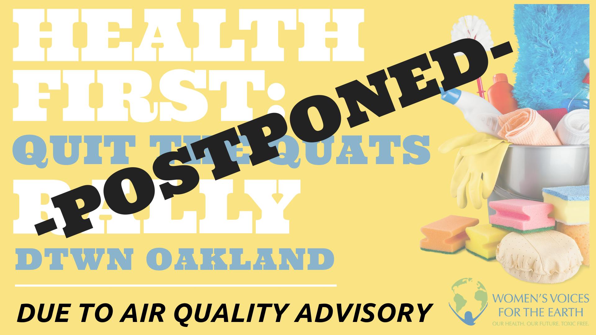 Health First: Quit the Quats Rally