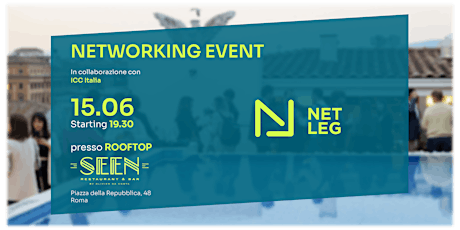 Rooftop Networking Event con NetLeg @SEEN