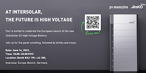 Hauptbild für JinkoSolar European Launch: G2 High Voltage Battery System