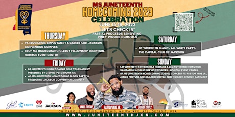 MS Juneteenth Homecoming 2023 Celebration Weekend Experience-Jackson, MS