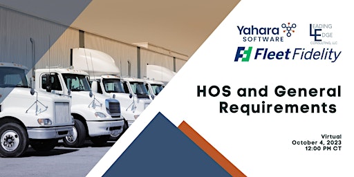 Fleet Safety Webinar Series: HOS and General Requirements primary image