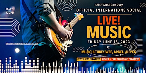 InterNations Singapore Official LIVE! Music & Social @ BOAT QUAY Harry's primary image