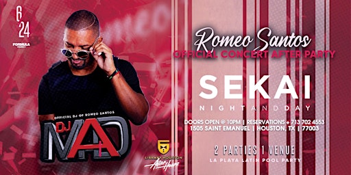 OFFICIAL Romeo Santos Formula Vol 3 After Party hosted by DJ MAD primary image