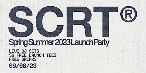 Primaire afbeelding van SCRT SS23 Launch Party