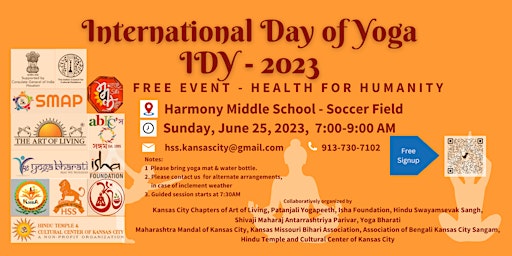 International Day of Yoga (IDY) - 2023 at Kansas City
