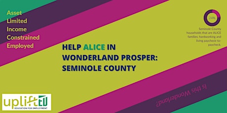 Help ALICE in Wonderland Prosper: Seminole Data Workshop