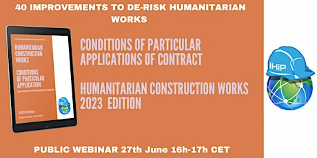 FREE ONLINE WEBINAR: the new HUMANITARIAN construction contract