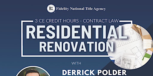 Residential Renovation 3 CE Credit Hours Contract Law  primärbild