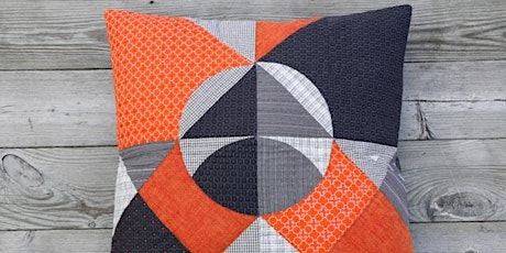 CURVED PIECING - THE KELS CUSHION OR THROW WITH JENNY OF PAPPER, SAX, STEN primary image