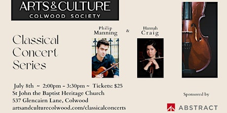 Classical Concert Series / Philip Manning & Hannah Craig in Concert primary image