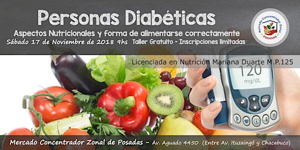 Personas Diabéticas - Aspectos Nutricionales y forma de alimentarse correctamente