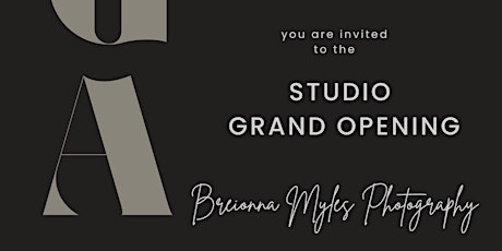 Breionna Myles Photography Studio - Grand Opening