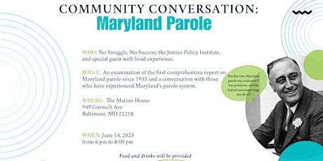 Community Conversation: Maryland Parole