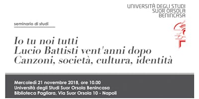 Io tu noi tutti. Lucio Battisti vent'anni dopo. Canzoni, società, cultura, identità Io tu noi tutti. Lucio Battisti vent'anni dopo. Canzoni, società, cultura, identità