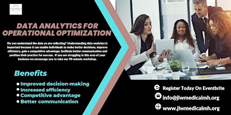 Data Analytics for Operational Optimization