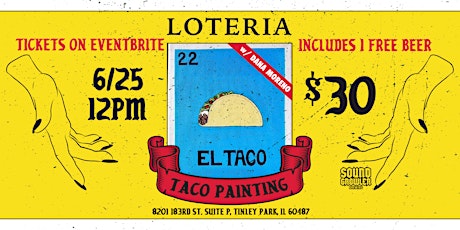 Loteria Taco Painting