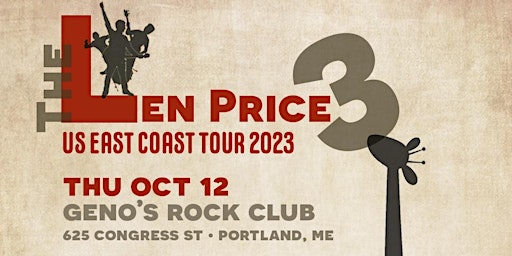 Primaire afbeelding van The LEN PRICE 3 US East Coast Tour 2023