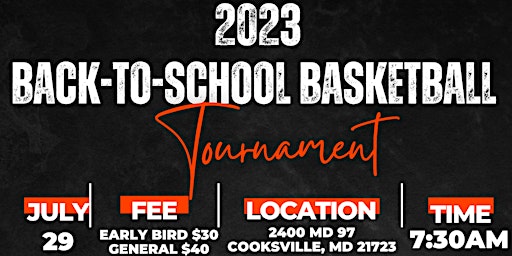 Odenton Church of God 2023 Back-to-School Basketball Tournament primary image