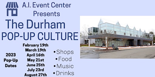 The Durham Pop-Up Culture July 2023 Pop Up Shops primary image
