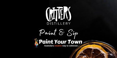 Imagen principal de Critters Distillery Paint & Sip Session
