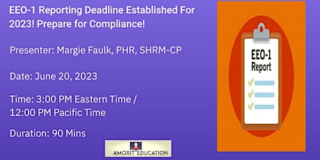 EEO-1 Reporting Deadline Established For 2023! Prepare for Compliance!