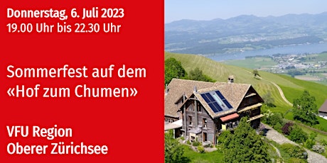 VFU Sommerfest der Region Oberer Zürichsee, 6.07.2023 - abgesagt! primary image