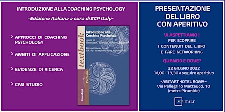 Presentazione del libro "Introduzione alla Coaching Psychology" e aperitivo