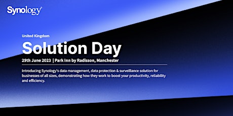 Synology Solution Day 2023 - Manchester, England primary image