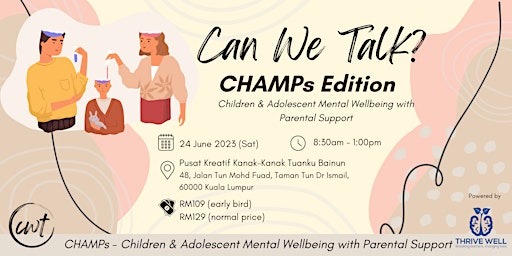 Can We Talk: Children & Adolescent Mental Wellbeing with Parental Support primary image