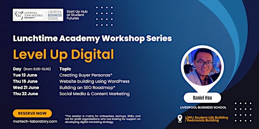 Lunchtime Academy Workshop Series (Social Media & Content Marketing)  primärbild
